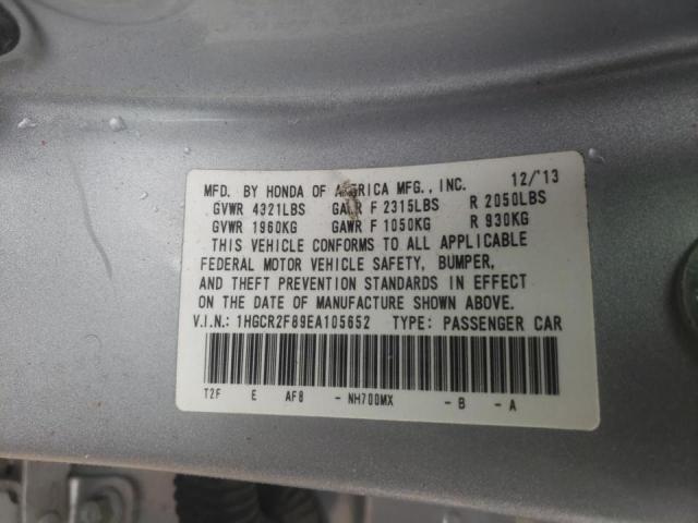 Photo 9 VIN: 1HGCR2F89EA105652 - HONDA ACCORD EXL 