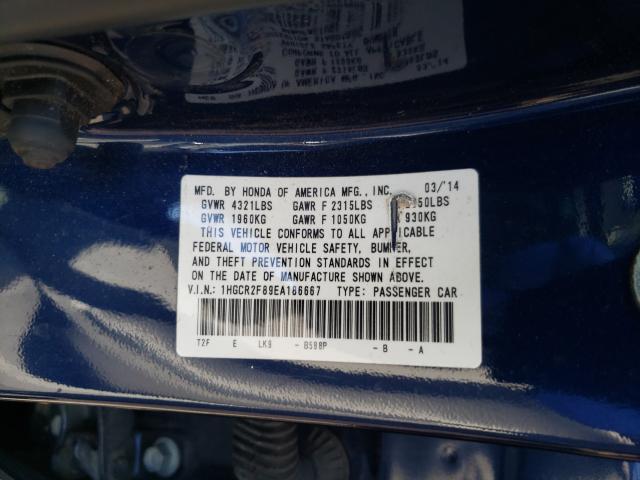 Photo 9 VIN: 1HGCR2F89EA186667 - HONDA ACCORD EXL 