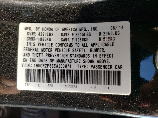 Photo 6 VIN: 1HGCR2F89EA303874 - HONDA ACCORD EXL 