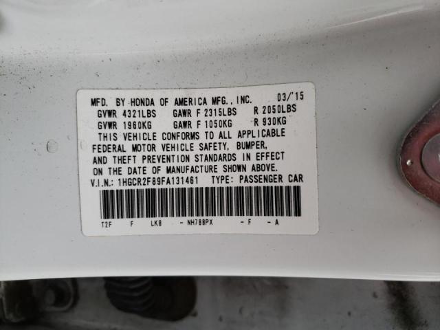 Photo 9 VIN: 1HGCR2F89FA131461 - HONDA ACCORD 