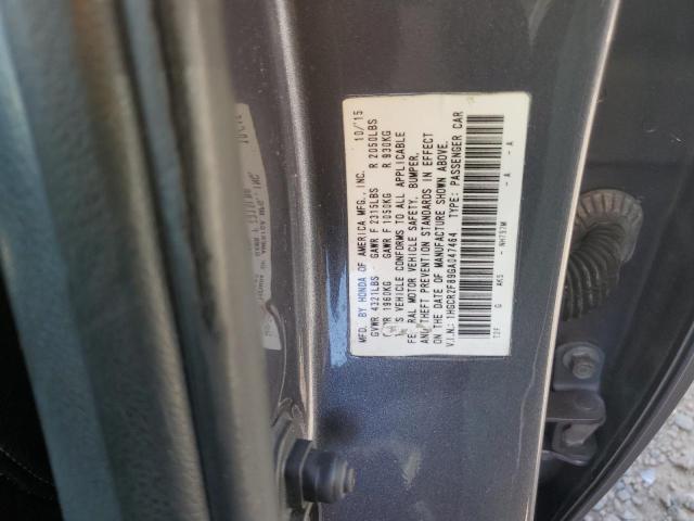 Photo 11 VIN: 1HGCR2F89GA047464 - HONDA ACCORD EXL 