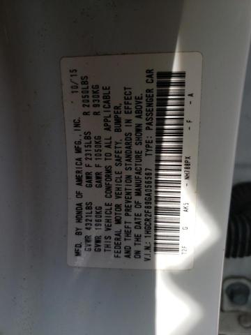 Photo 9 VIN: 1HGCR2F89GA056567 - HONDA ACCORD EXL 