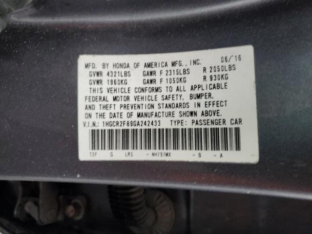 Photo 11 VIN: 1HGCR2F89GA242433 - HONDA ACCORD 