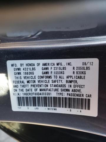 Photo 9 VIN: 1HGCR2F8XDA005591 - HONDA ACCORD EXL 