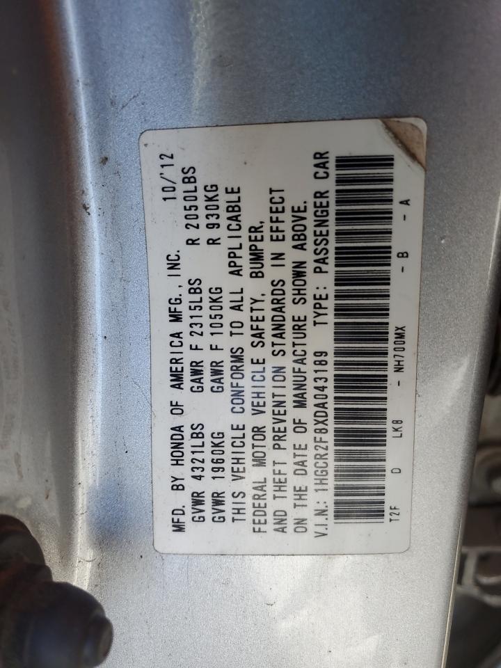 Photo 11 VIN: 1HGCR2F8XDA043189 - HONDA ACCORD 