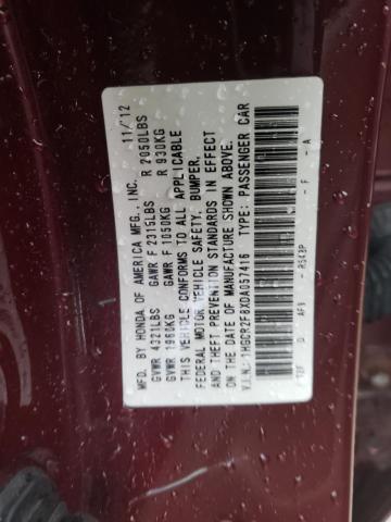 Photo 11 VIN: 1HGCR2F8XDA057416 - HONDA ACCORD 