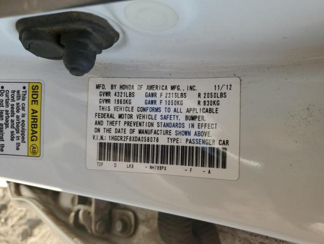 Photo 9 VIN: 1HGCR2F8XDA058078 - HONDA ACCORD EXL 