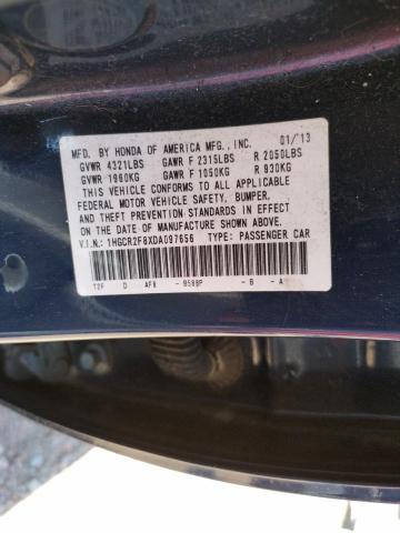 Photo 9 VIN: 1HGCR2F8XDA097656 - HONDA ACCORD EXL 