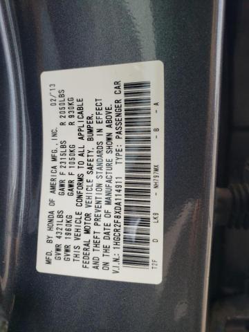 Photo 11 VIN: 1HGCR2F8XDA114911 - HONDA ACCORD 