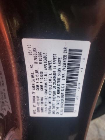 Photo 9 VIN: 1HGCR2F8XDA192878 - HONDA ACCORD EXL 