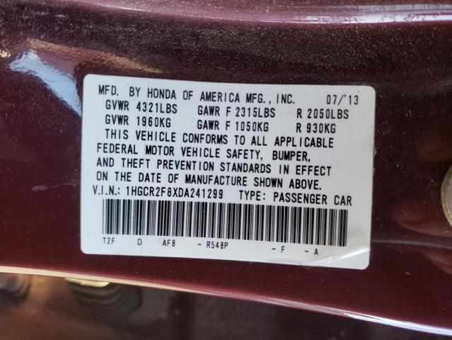 Photo 11 VIN: 1HGCR2F8XDA241299 - HONDA ACCORD EXL 