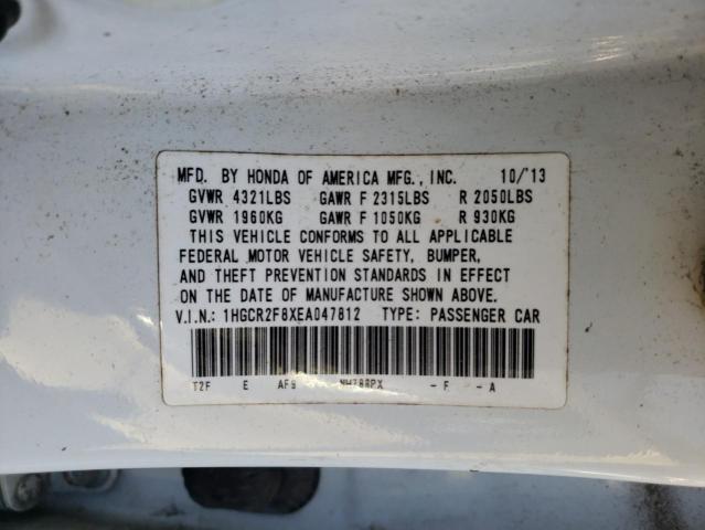 Photo 12 VIN: 1HGCR2F8XEA047812 - HONDA ACCORD EXL 