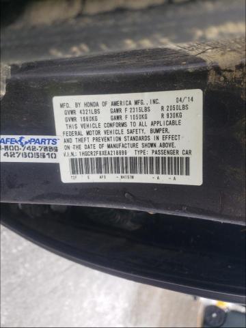 Photo 9 VIN: 1HGCR2F8XEA218896 - HONDA ACCORD EXL 