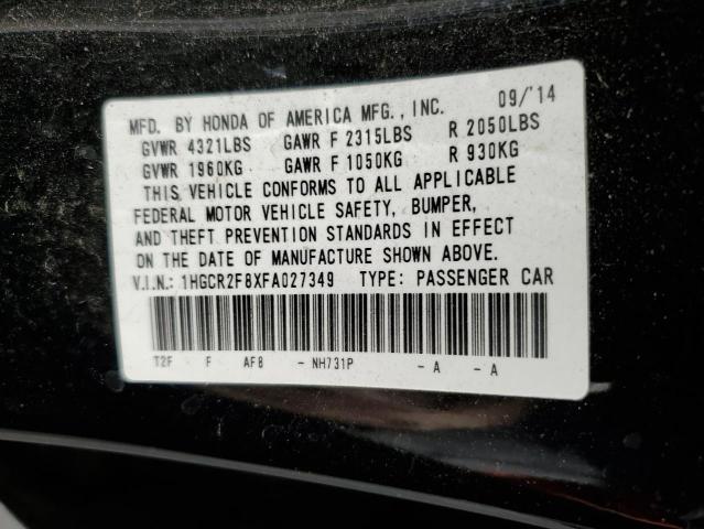 Photo 9 VIN: 1HGCR2F8XFA027349 - HONDA ACCORD EXL 