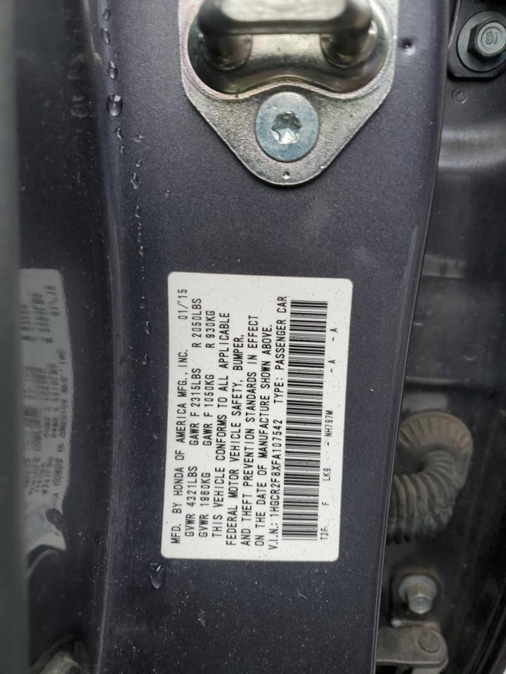 Photo 11 VIN: 1HGCR2F8XFA107542 - HONDA ACCORD 