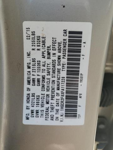 Photo 11 VIN: 1HGCR2F8XFA117228 - HONDA ACCORD 