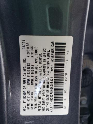 Photo 11 VIN: 1HGCR2F8XGA005921 - HONDA ACCORD EXL 