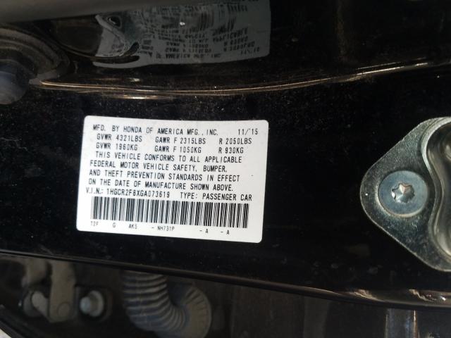 Photo 9 VIN: 1HGCR2F8XGA073619 - HONDA ACCORD EXL 