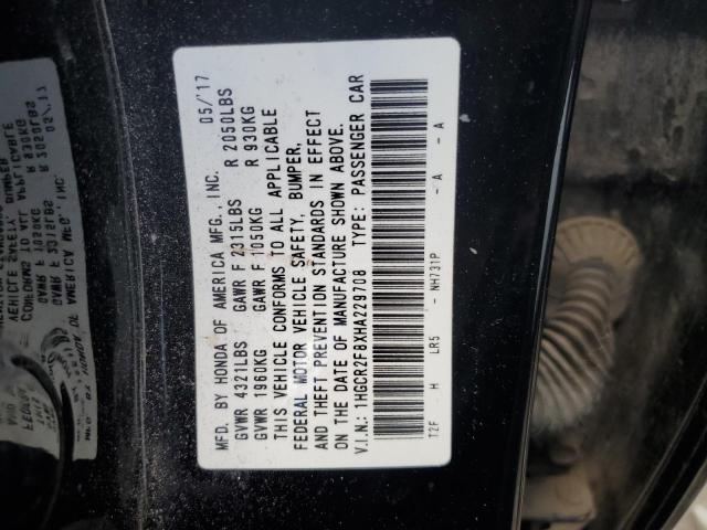 Photo 11 VIN: 1HGCR2F8XHA229708 - HONDA ACCORD 