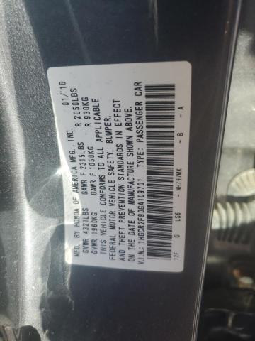 Photo 11 VIN: 1HGCR2F90GA109701 - HONDA ACCORD EXL 