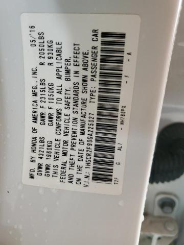 Photo 9 VIN: 1HGCR2F90GA225027 - HONDA ACCORD EXL 