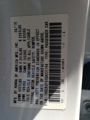 Photo 12 VIN: 1HGCR2F90GA231748 - HONDA ACCORD EXL 