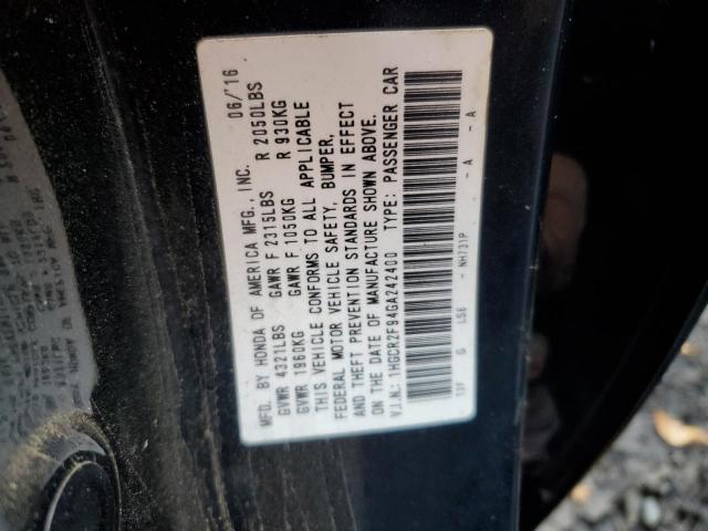 Photo 11 VIN: 1HGCR2F94GA242400 - HONDA ACCORD EXL 