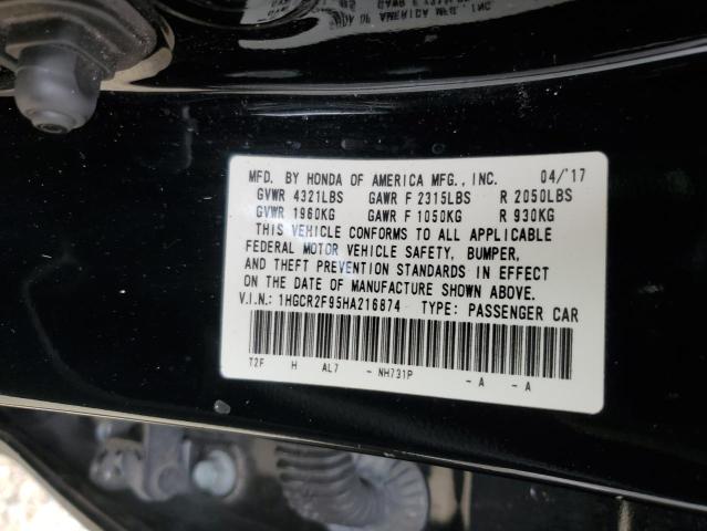 Photo 9 VIN: 1HGCR2F95HA216874 - HONDA ACCORD EXL 