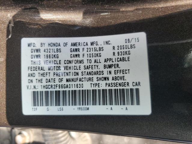 Photo 11 VIN: 1HGCR2F96GA011630 - HONDA ACCORD EXL 