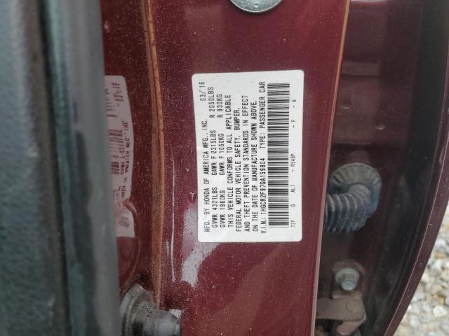 Photo 11 VIN: 1HGCR2F97GA159804 - HONDA ACCORD EXL 