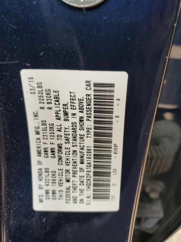 Photo 11 VIN: 1HGCR2F97GA180961 - HONDA ACCORD EXL 