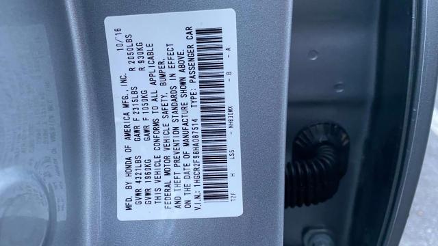 Photo 9 VIN: 1HGCR2F98HA087514 - HONDA ACCORD 