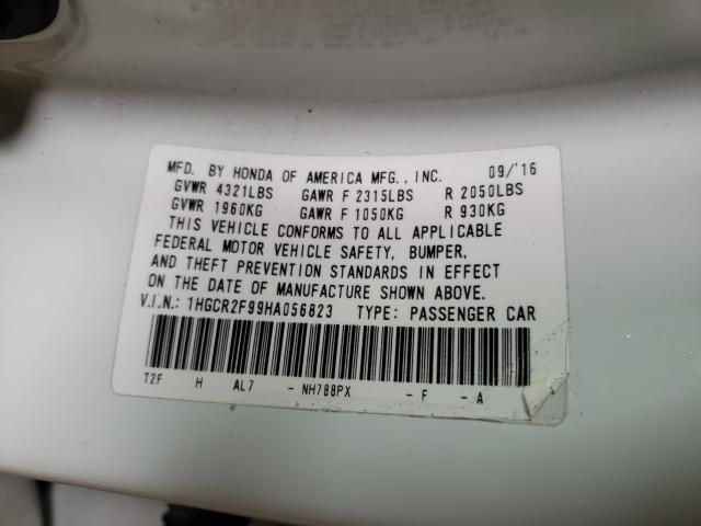 Photo 9 VIN: 1HGCR2F99HA056823 - HONDA ACCORD EXL 