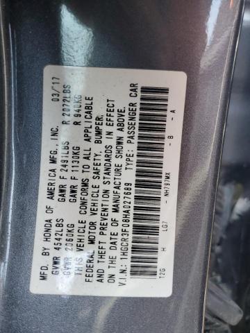 Photo 11 VIN: 1HGCR3F08HA027689 - HONDA ACCORD EXL 