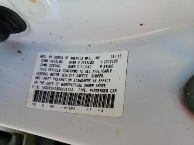 Photo 9 VIN: 1HGCR3F09GA034200 - HONDA ACCORD EXL 