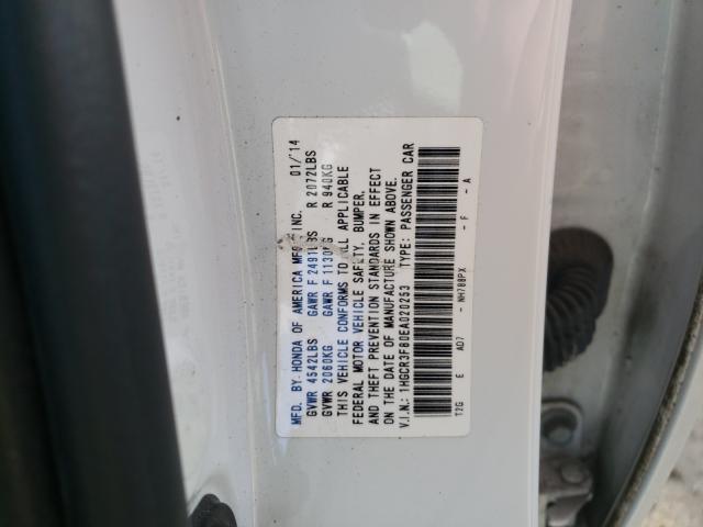 Photo 9 VIN: 1HGCR3F80EA020253 - HONDA ACCORD EXL 