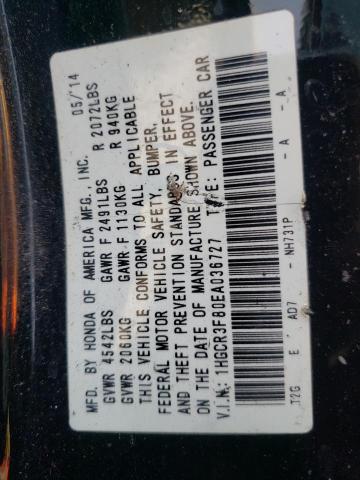 Photo 11 VIN: 1HGCR3F80EA036727 - HONDA ACCORD 