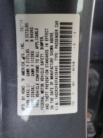 Photo 12 VIN: 1HGCR3F80FA036440 - HONDA ACCORD EXL 