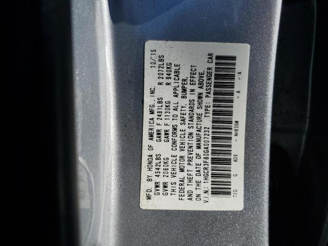 Photo 12 VIN: 1HGCR3F80GA007232 - HONDA ACCORD EXL 