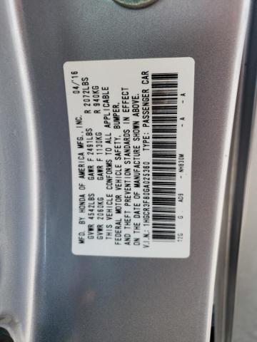 Photo 11 VIN: 1HGCR3F80GA025360 - HONDA ACCORD EXL 