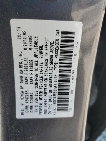 Photo 11 VIN: 1HGCR3F80HA010018 - HONDA ACCORD EXL 