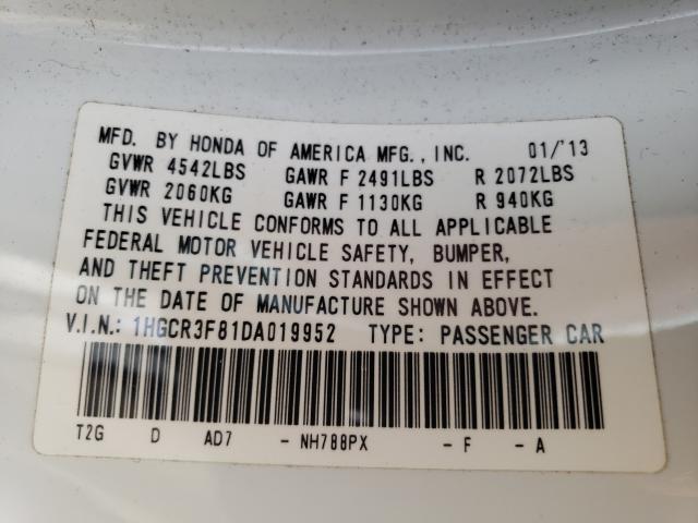 Photo 9 VIN: 1HGCR3F81DA019952 - HONDA ACCORD EXL 