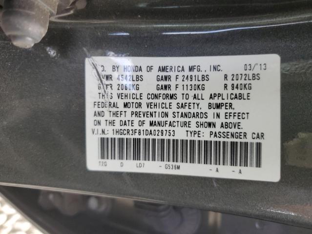 Photo 9 VIN: 1HGCR3F81DA029753 - HONDA ACCORD EXL 