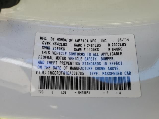 Photo 12 VIN: 1HGCR3F81EA036705 - HONDA ACCORD EXL 