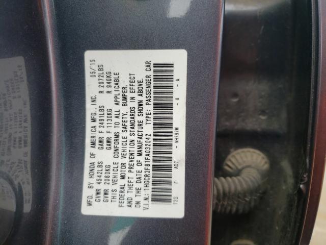 Photo 9 VIN: 1HGCR3F81FA032042 - HONDA ACCORD EXL 