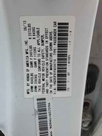 Photo 11 VIN: 1HGCR3F81FA034714 - HONDA ACCORD EXL 