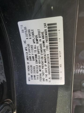 Photo 9 VIN: 1HGCR3F81GA003674 - HONDA ACCORD EXL 