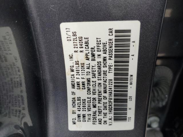 Photo 11 VIN: 1HGCR3F81HA041228 - HONDA ACCORD 