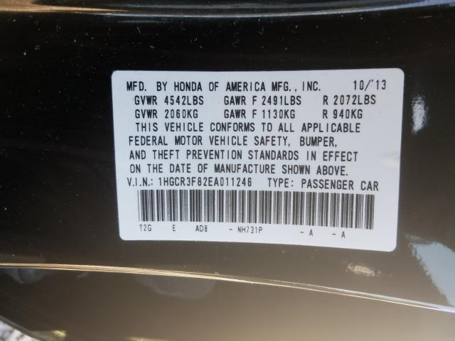 Photo 9 VIN: 1HGCR3F82EA011246 - HONDA ACCORD EXL 