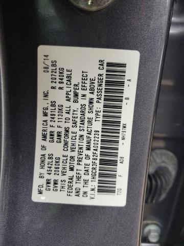 Photo 11 VIN: 1HGCR3F82FA002239 - HONDA ACCORD 